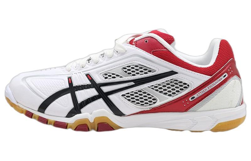 ASICS Attack Excounter 327 White Black Red 1073A060-100 36