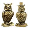 Mini Brass Owl Shaped Storage Rack Ornament Cute Animal Sculpture Home Decorations Retro Owl Table Centerpieces Decoration