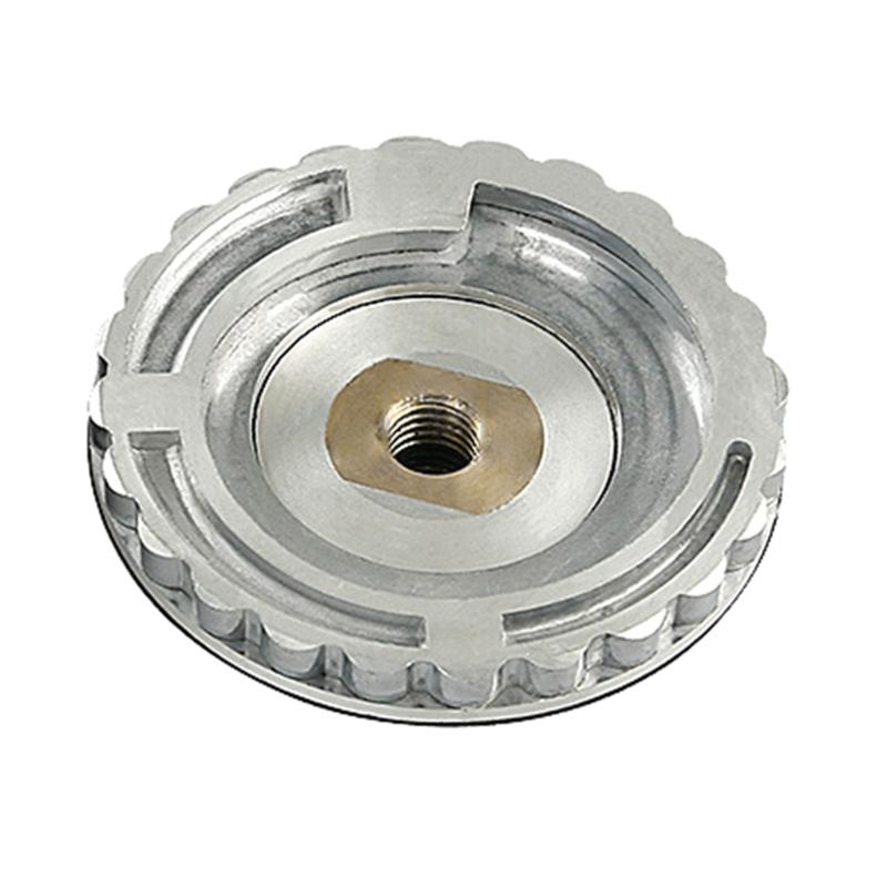 

High 5000RPM Aluminum Rubber Locking Backer Pad 4Inch 100mm Gemstones Edges Polisher Adapters Brass Thread Design