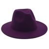 Europese Stijl Vilt Brede Rand Fedora Hoed
