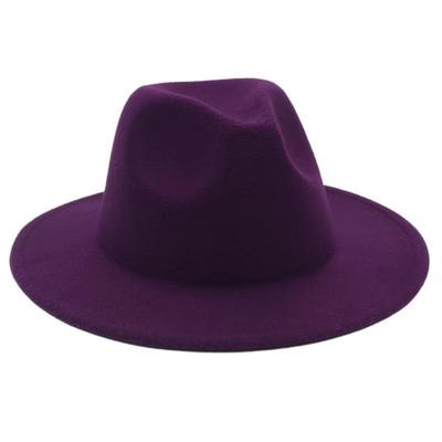 European Style Felt Wide Brim Fedora Hat