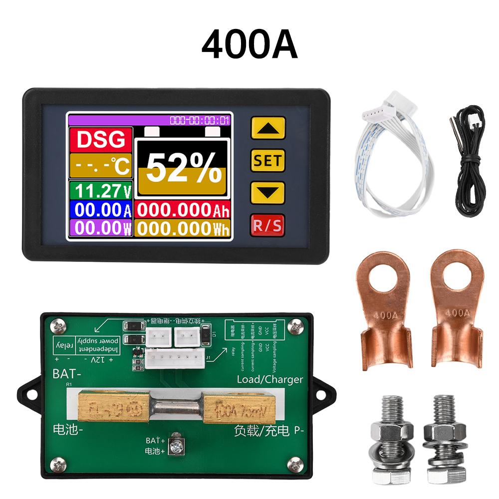 DC7-200V Digital DC Voltmeter Ammeter Battery Capacity Tester Coulomb Meter Fuel Gauge Meter Power Supply