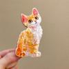 Cartoon Kitten Jaw Shark Clip Acrylic Hair Clips Cute Hair Claw Clips  for Women Girls