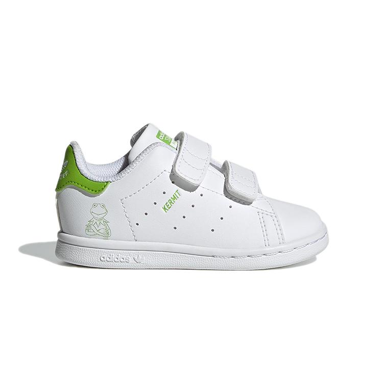 Kermit Žabák x Adidas Originals STAN SMITH Cf I Nízké Skateboardové Boty Bílé Zelené Pro Kojence a Batolata FZ1156