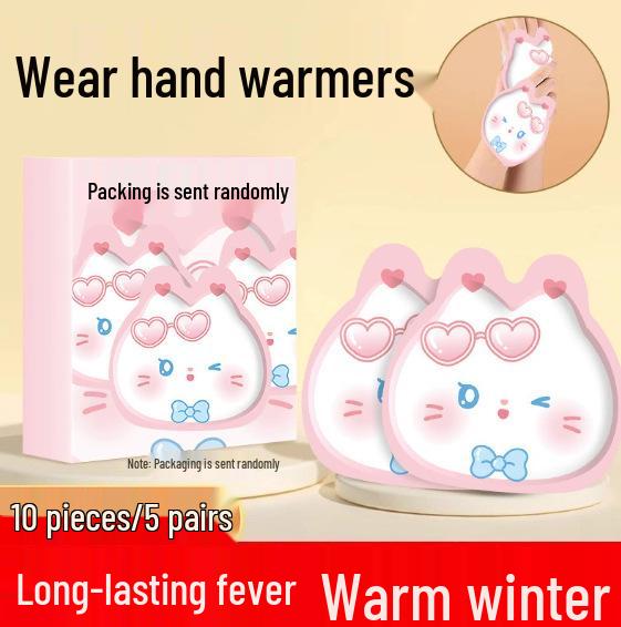 Self-Heating Wearable Hand Warmers for Students and Children