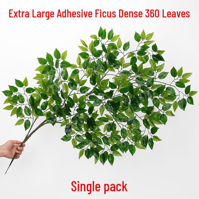 Artificial Banyan Branches with Laminated Plastic Leaves for Landscaping and Decoration