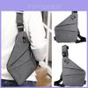 Stylish Dark Gray Crossbody Sling Shoulder Bag For Men And Women With Adjustable Straps