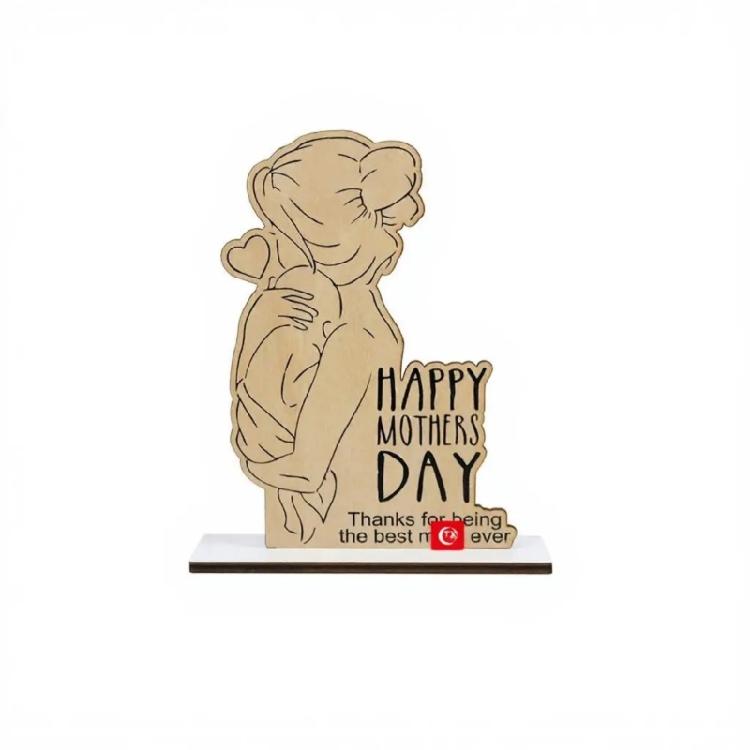 

Beautifully Designs Wooden Statue To Mother Warm Decoration Piece For Any Special Occasions Elegant Family Keepsakes