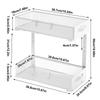 Under Sink Organizer 2 Tier Under Sink Organizers and Storage Hight Adjustable Household Organization Rack Kitchen Shelf for
