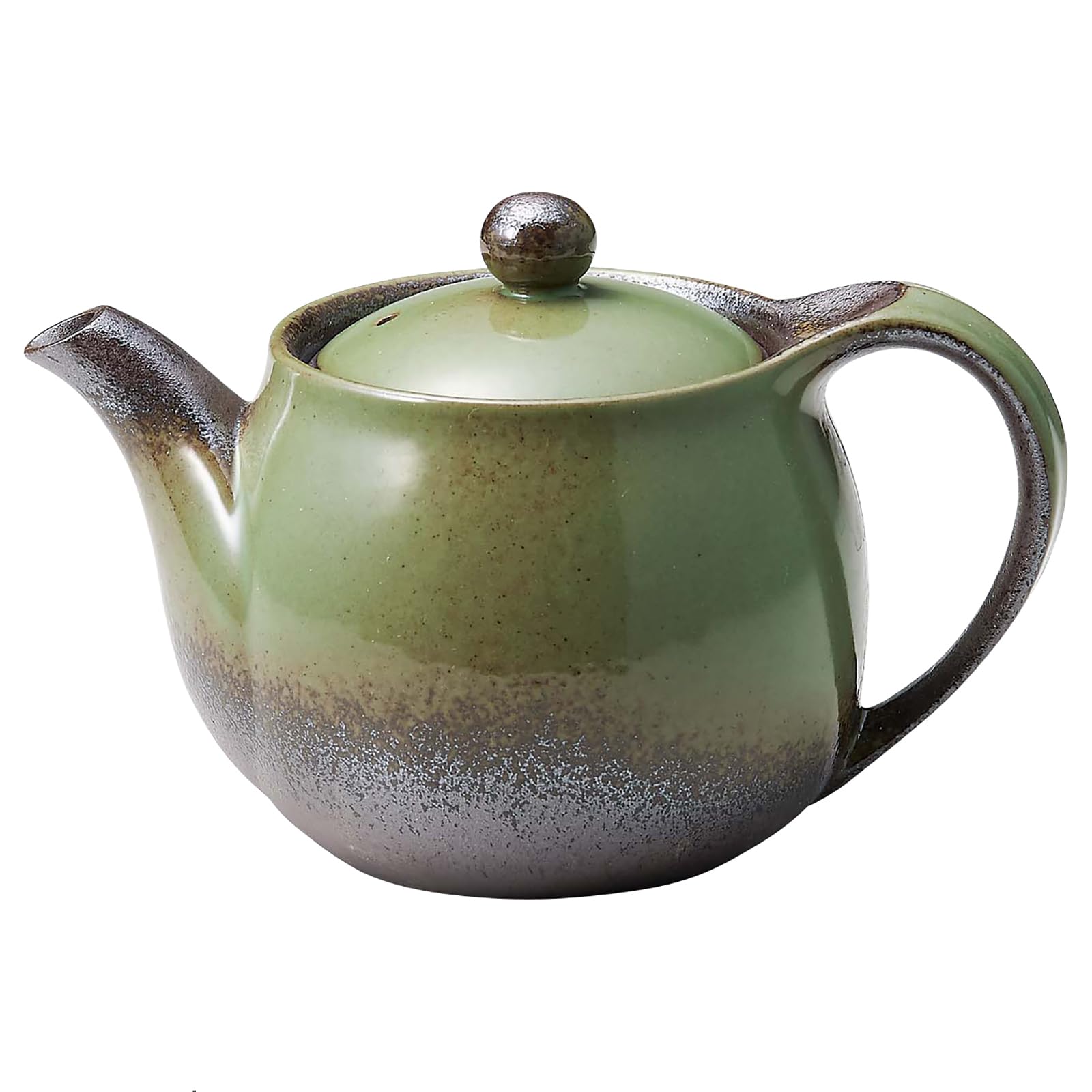 Banko Ware Generous Pouring Teapot/Teapot, Large Capacity, 2-3 Servings, Approx. 420ml Capacity, Size 2, Forest Design, Made in Japan, 18367