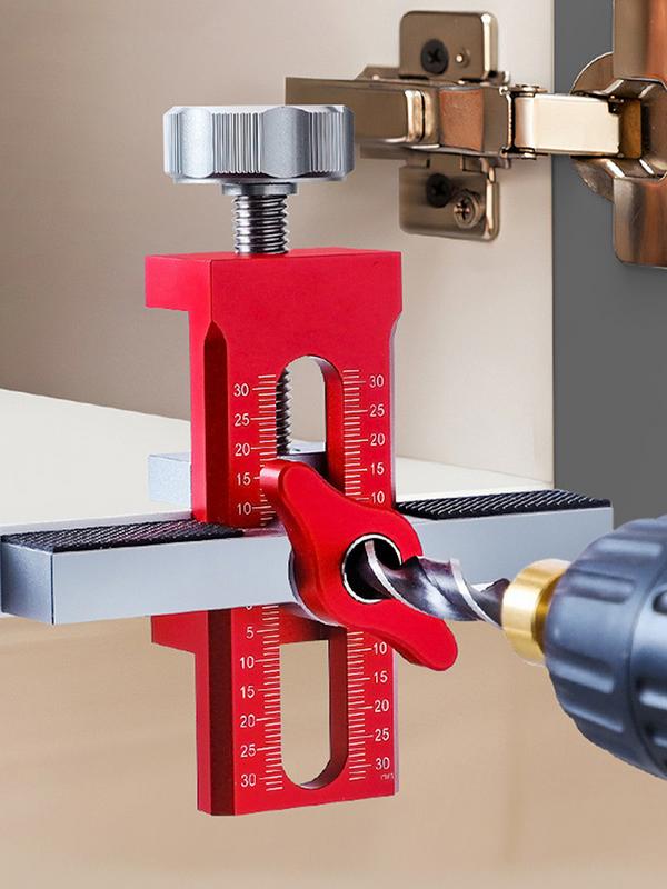 Cabinet Door Mounting Jig Heavy Duty Cabinet Installation Tools Professional Woodworking Drill Guide Cabinet Door Handle Jig
