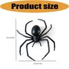 Plastic Halloween Spiders Set, 8 Hanging Figures for Ceiling Styling, Entry Corners, Classroom Themes, Photo Zones and Room Displays