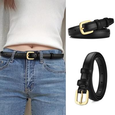 Damengürtel, modisch, schlicht, vielseitig, dünn, authentisch, hochwertig, trendig, weicher Gürtel, gepaart mit Westernhosen, Jeans, LadyBelt