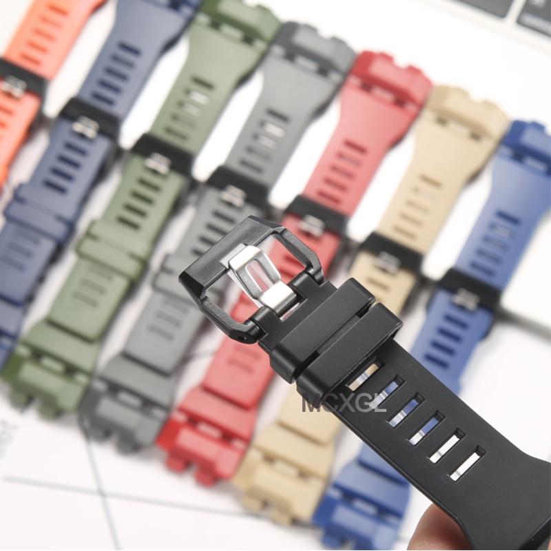 GBD100 Ersatzarmband Geeignet für Casio GBD-100 GBD-100-1/1A7/100SM-4/2A Herren Sport Wasserdichtes Armband Gummi-Uhrenarmband