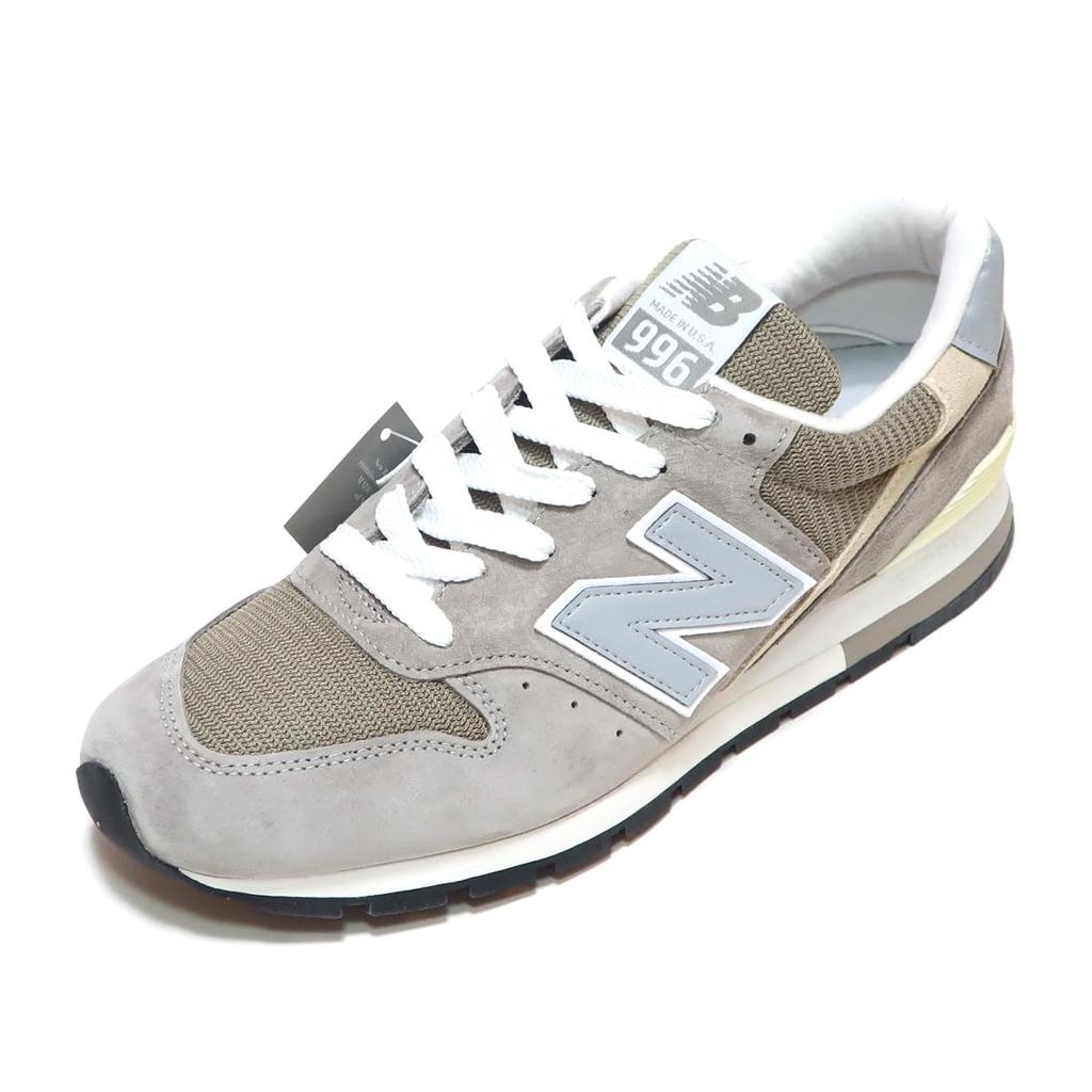 Trampki Japoński rozmiar buta [New Balance] Męskie [U996GR] [MADE USA] [SZARY] [SZEROKOŚĆ D] (SZARY, wymiary, Dorosły, Numer, 28,0 cm) [Używany]