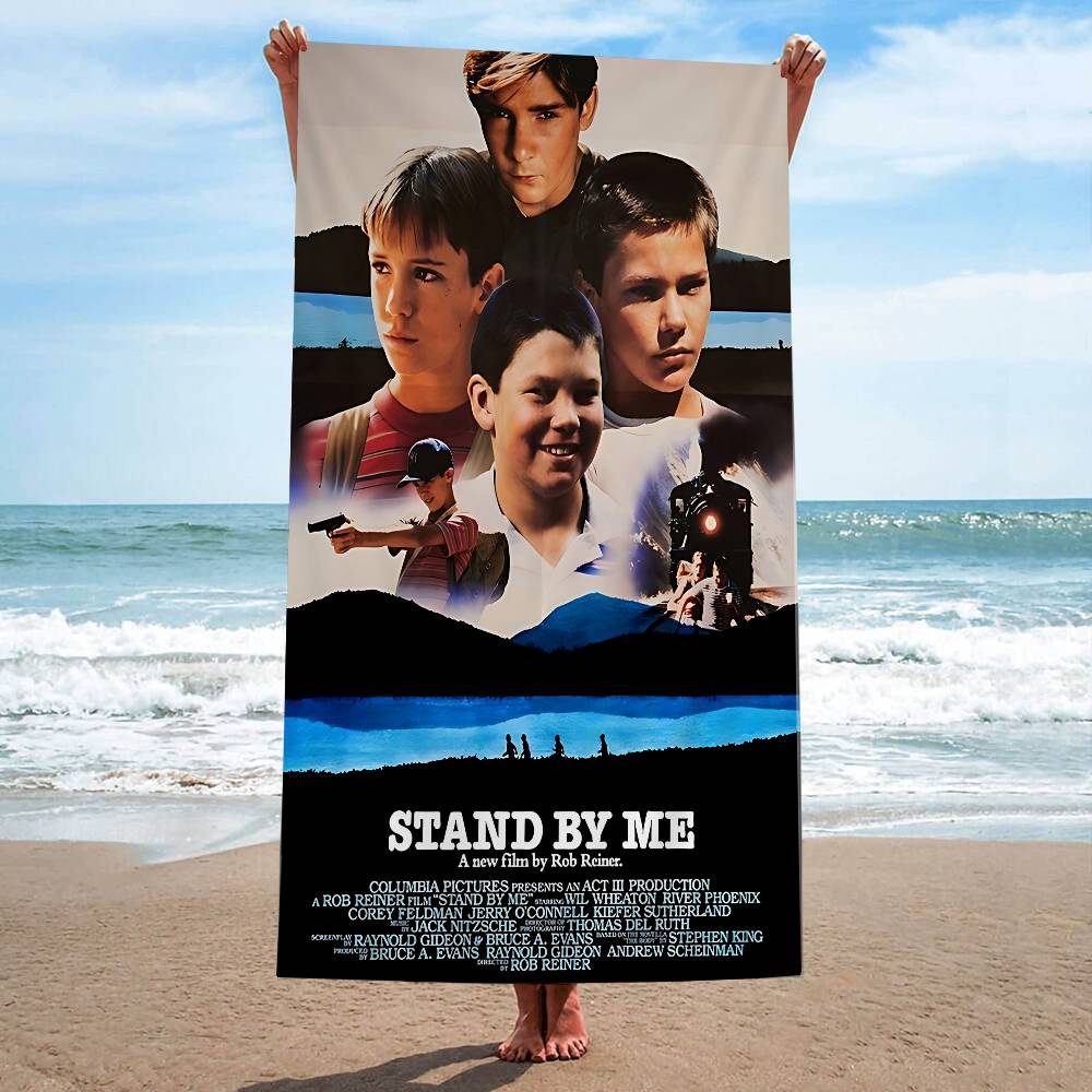 Stand By Me Vintage Anime Beach Swimming Towel Soft Absorbent Washcloth Children's Gifts For Kids Travel Camping Gym