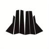 6pcs Fit For Hyundai Kona Encino Kauai I20 2018 2019 2020 2021 2022 2023 Glossy Black Pillar Post Window Trim Door Side Cover Sticker