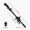 Retractable Metal Tripod Microphone Boom Arm with Thickened Phone Holder