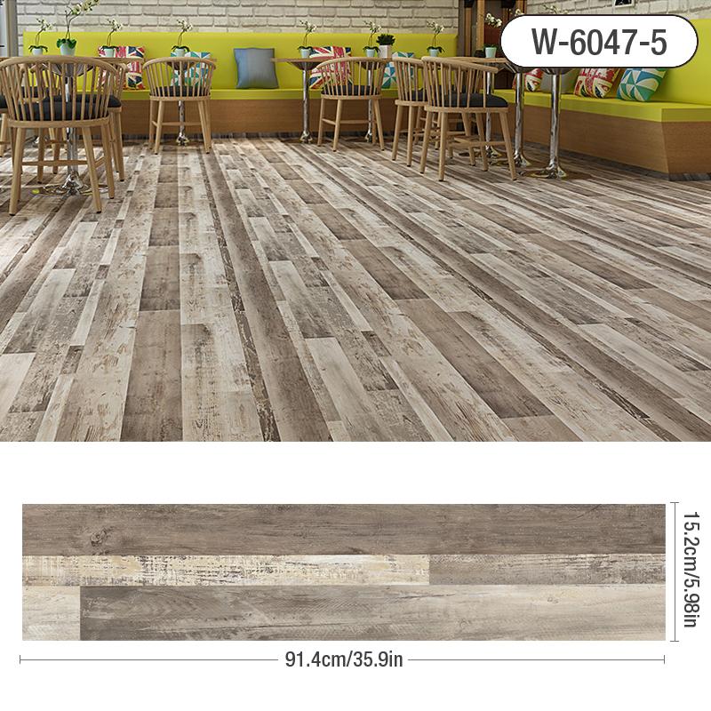 Selbstklebende Holzmaserung Boden Wandaufkleber PVC Tapete für Wohnzimmer Toilette Küche Heim Boden Dekoration Wasserdichter Aufkleber