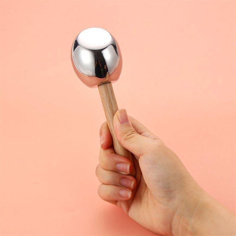 1pc Beauty Massage Instrument Stainless Steel Ice Hammer Hot Cold Compress Skin Lifting Relief Eye Fatigue Tool
