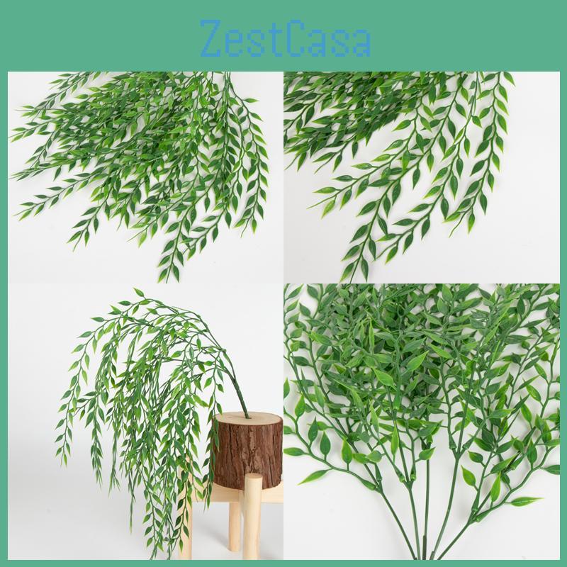 Lush Green Artificial Weeping Willow Vines 52 Cm For Sophisticated Wedding Decor