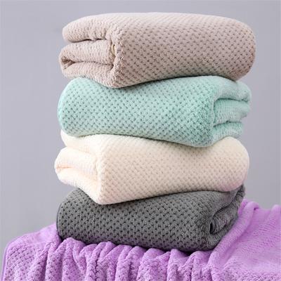 Sada ručníků na obličej + osušky z korálového sametu s vysokou hustotou Měkký savý Pohodlný dárek Bytový textil Koupelnové potřeby