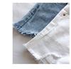 Damen High-Waist zerrissene Jeans-Shorts - Sommerlich lässig A-Linie, ausgefranster Saum, Bauchkaschierend, Schlankmachender Wide-Leg Stil