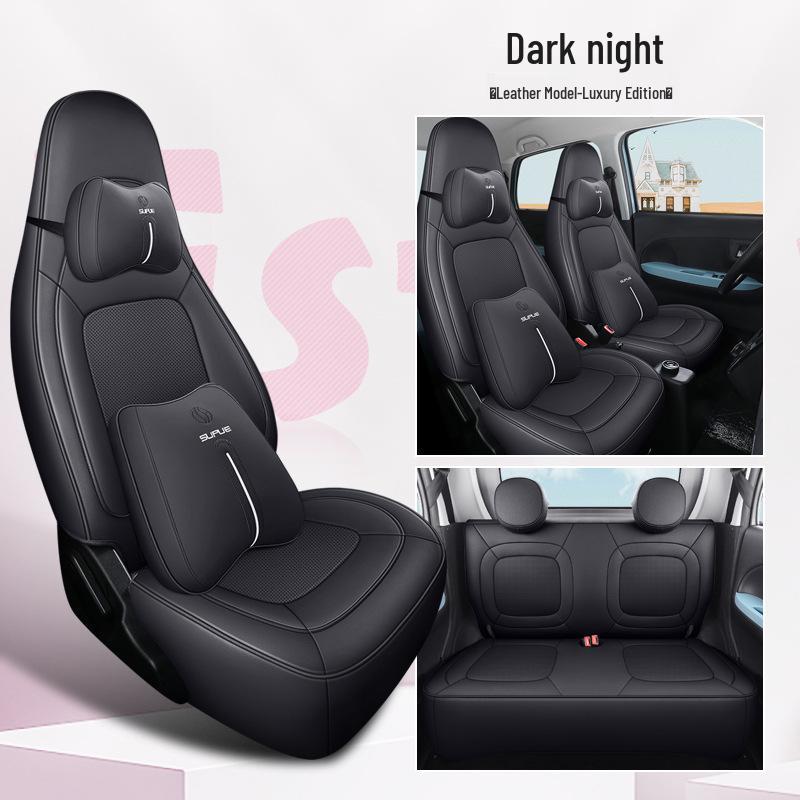 DJGY Lingbao BOX Leather Sports Seat Cushion: Stylish, All-Season Car Seat Cover