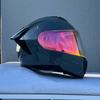 Flip-Up Motorcycle Helmet With Dual Visors ABS Full Face Men Women Scooter Riders