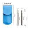 304 Stainless Steel Foldable Telescopic Straw with Brush - Outdoor Gift Tableware