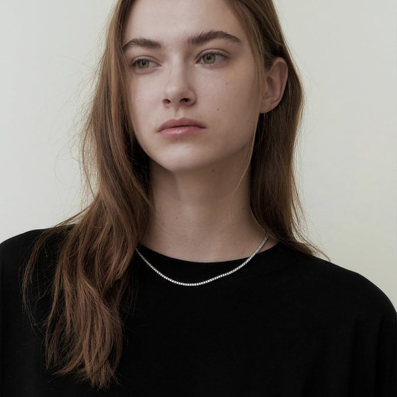 MZUU BIJOU Tennis 2mm Chain Necklace