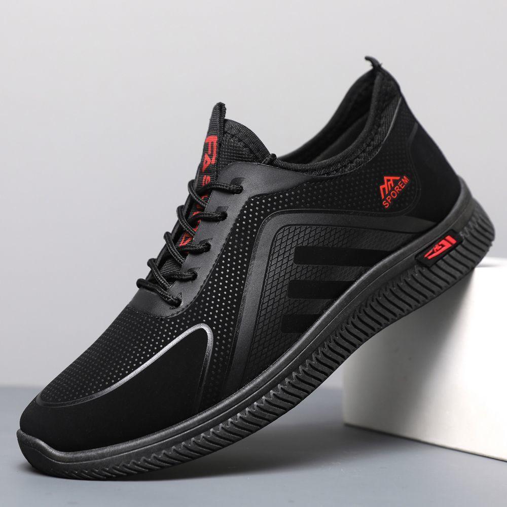 Spring and Autumn Outdoor Leisure Sports Shoes for Men Versatile Breathable Sweat Wicking Running Fitness Low Cut Men's Shoes
