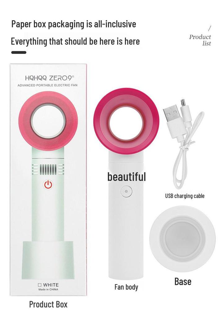 Korean Zero9 USB Rechargeable Leafless Eyelash Dryer Fan