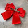 Solid Color Bow Ribbon Hair Clip  Women Bowknot Barrettes Women Ponytail Clip Headband Girls Hair Accessories Gift