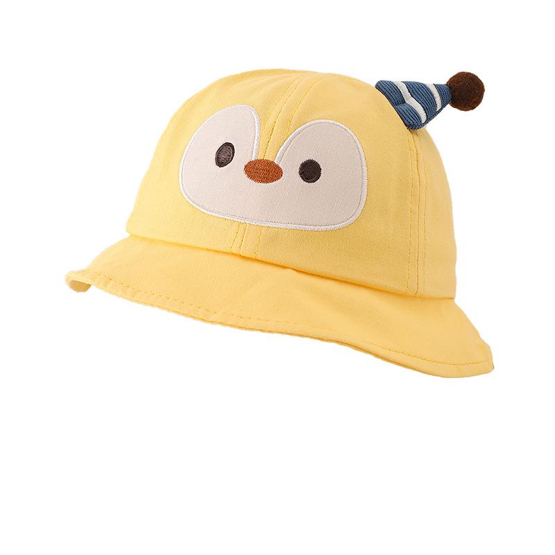 Korean Spring Penguin Bucket Hat - Cute, Adorable, Versatile Sun Protection for Boys and Girls