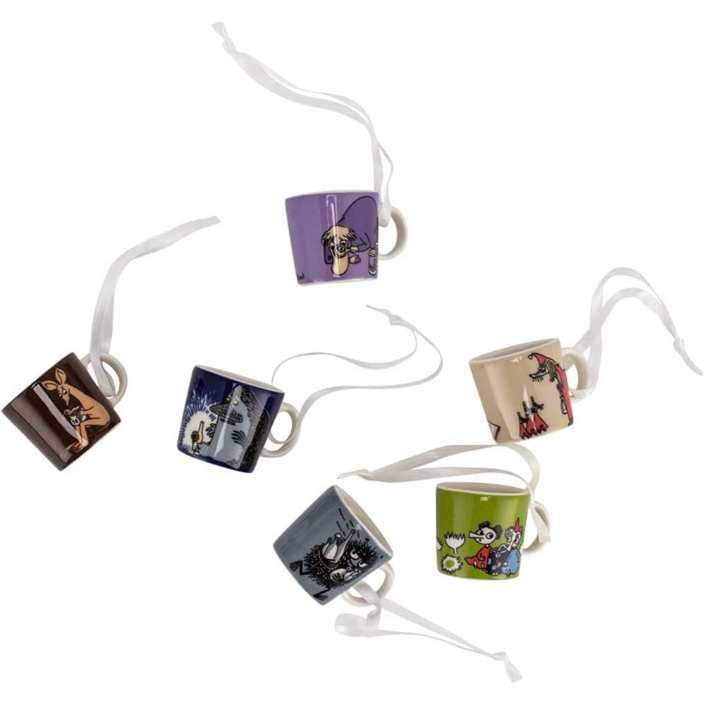 Arabia MOOMIN Classic 2 Set of and Dishwasher Safe 1055268 Mugs, 12ml, 6, Microwave, Oven, (Officially Imported)