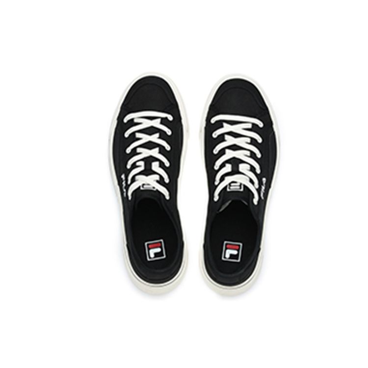 Fila Sandwich Comfortable Casual Low-Top Canvas Shoes Men Sneakers Black White F12M221316FBK