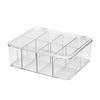 Compartment Flip Box Acrylic Transparent Display Box Card Kpop Photocard Storage Box Photo Card Organizer