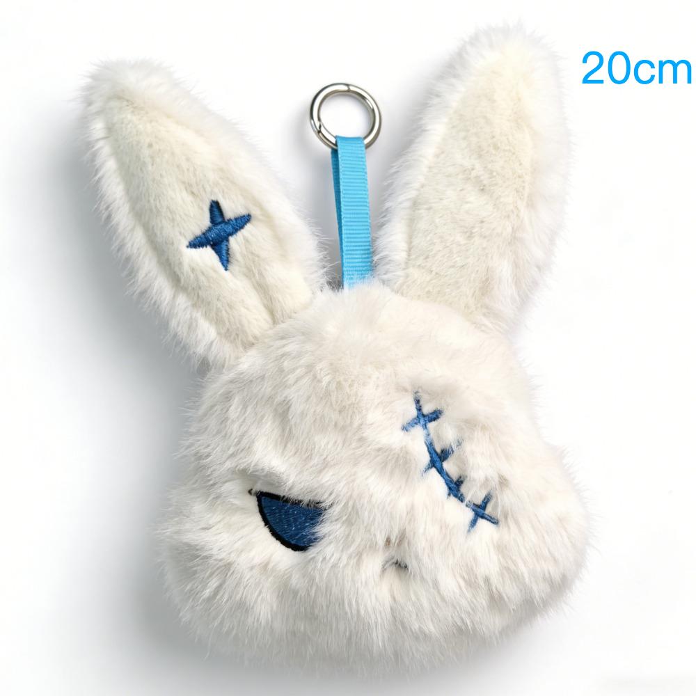 26 New Models 20Cm Rabbit Plush Keychain Halloween Bunnys Plush Toy Keychain Easter Bunny Plush Dark Rabbit Keychain Easter Gif