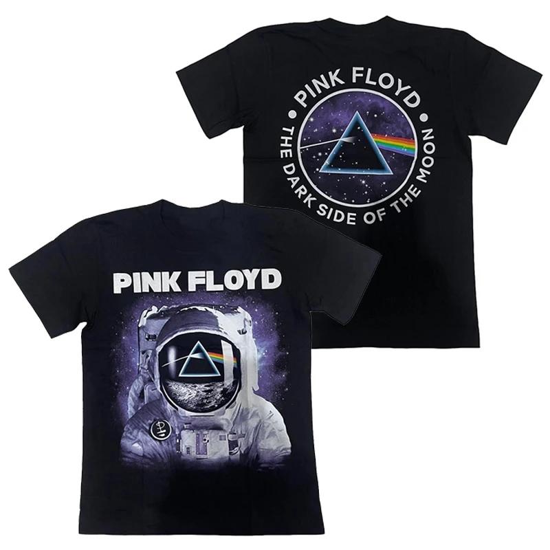 Floyd Pink Herren- und Damen-T-Shirts mit Aufdruck, Hip Hop Baumwoll-T-Shirts, Kurzarm-T-Shirts, Streetwear-T-Shirts aus reiner Baumwolle