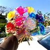 Colorful Gold Foil Rose Flower Handcrafted Artificial Crystal Flower  Party Decoration