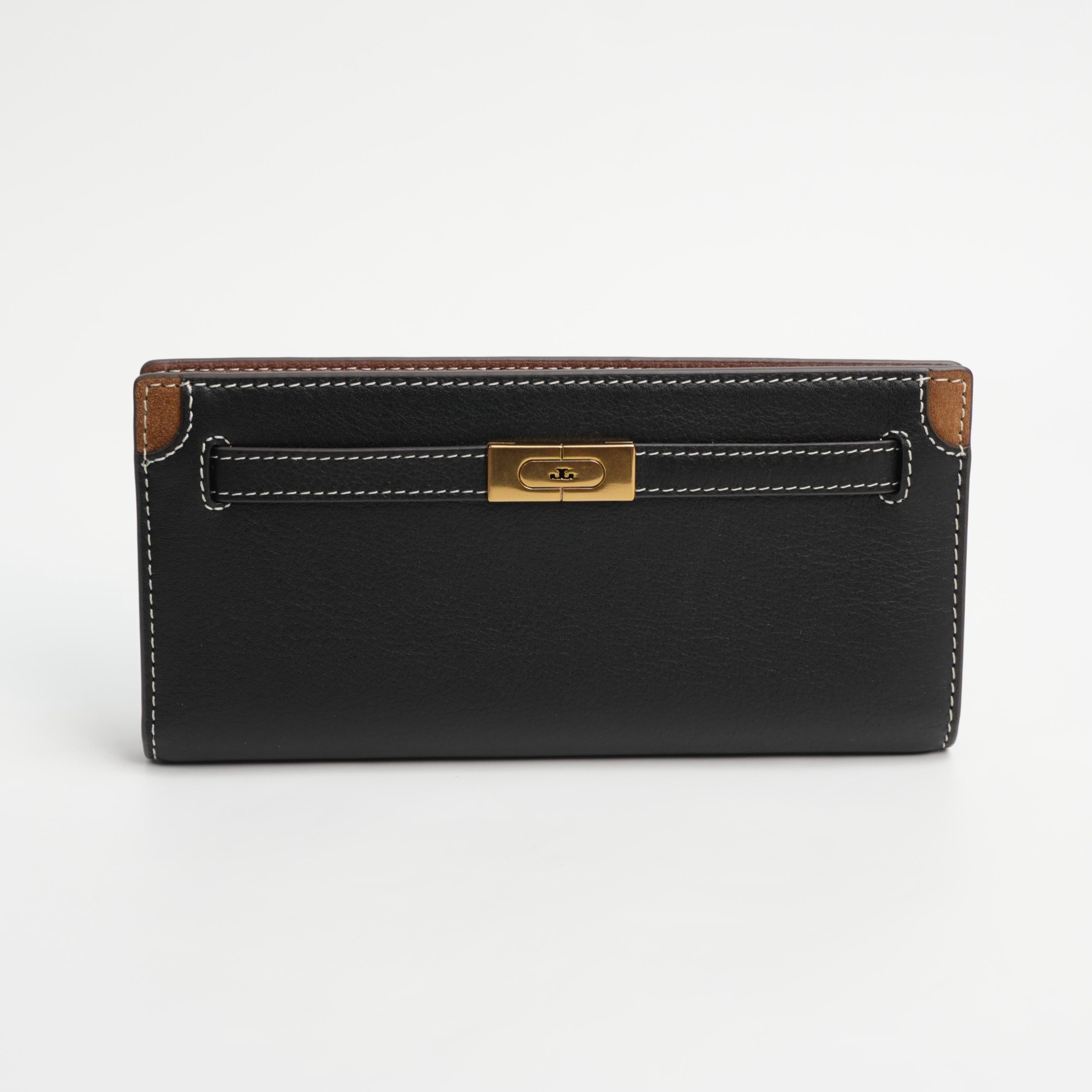 [Pre-Owned] T Slim Logo Snap Closure Calfskin Wallet - Unused #17LKLOO ONE SIZE