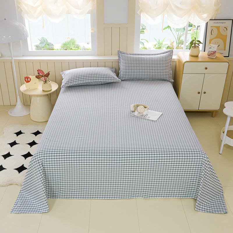 Cotton Thickened Bed Sheet 1pc Plant Flowers Printed Single Double Top King Sheets Pure Cotton Single Size Kids Bed Linen