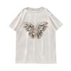 American retro t-shirt women's pure cotton short-sleeved summer new chic loose half-sleeved t-shirt chic top trendy