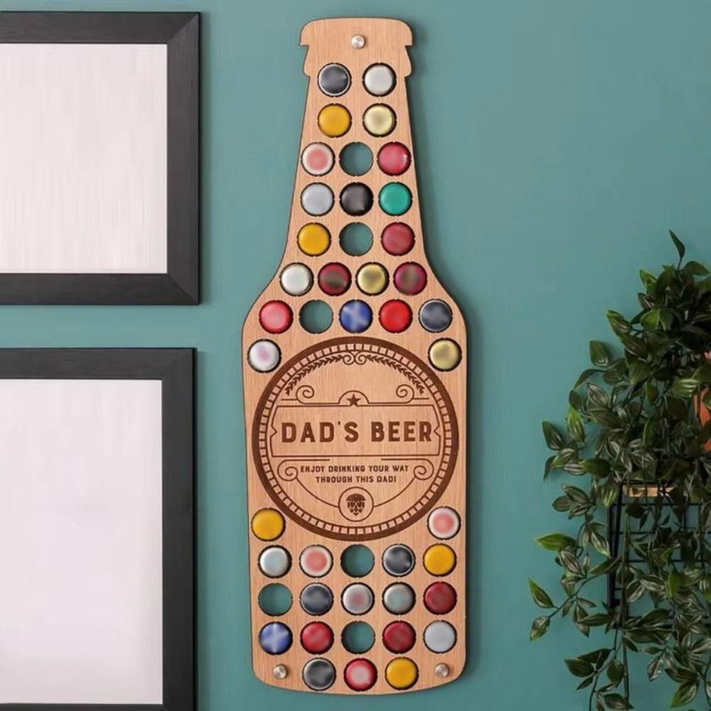 Hanging Craft Wine Bottle Display Shelf Eye Catching Beer Bottle Cover Bracket  Fathers' Day Gifts
