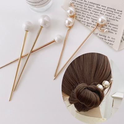 Koreanische Haarnadel Damen Haarspangen Elegant Perle Haarstäbe Mädchen Haarspange Haaraccessoires Neue Mode Haarspangen Haarspange