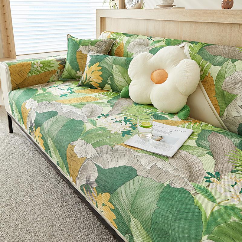 Summer Sofa Cushion Summer Mat Sofa Cover Dust Cover Summer Cool Non-Slip Living Room Sofa Cover Towel