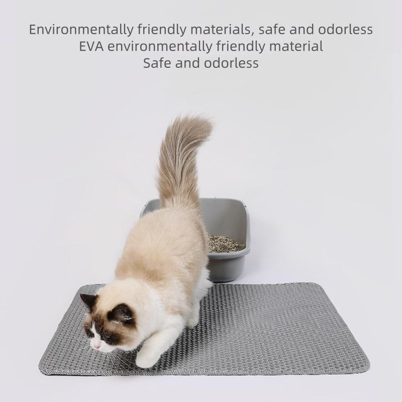 Large Size Cat Litter Mat Pet Toilet Waterproof Double-layer Anti Slip Sand Cat Washable Mat Cleaning Mat Pet Cleaning Products