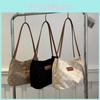 Trendy Large Capacity Tote Bag For Women Stylish Casual Commuter Shoulder Bag In Cream Khaki Black