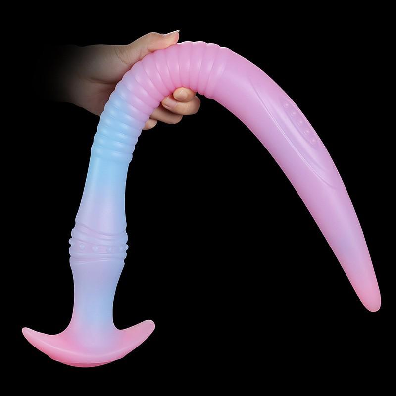 Versatile Eel-Shaped Anal Dilator and Massage Stick for Adults